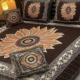 Fancy Velvet Bed Sheet Set - 4 Pieces  FVB 249